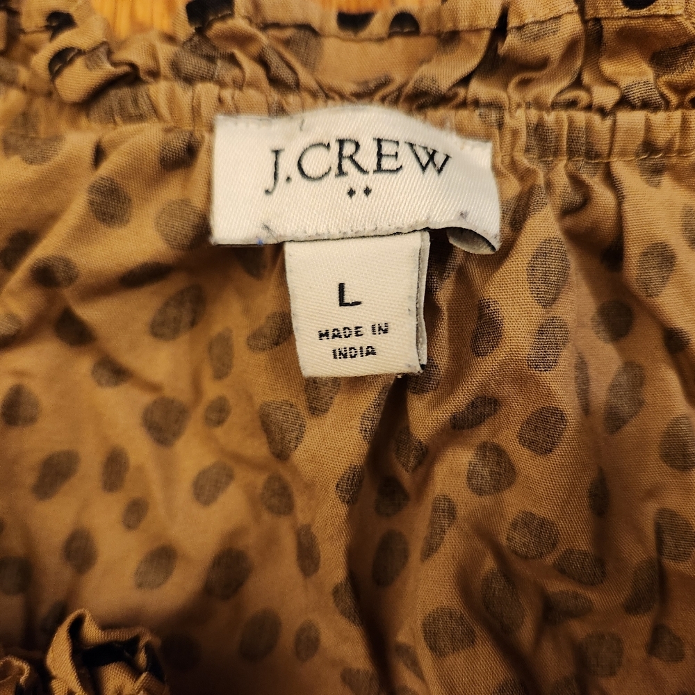J. CREW Cheetah Animal Print Ruffle VNeck And Shoulders Tiered Midi Dress - Picture 3 of 16